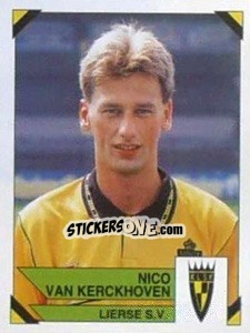 Sticker Nico van Kerckhoven - Football Belgium 1994-1995 - Panini