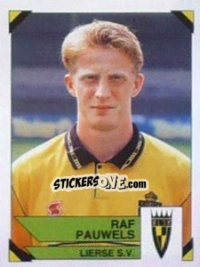 Sticker Raf Pauwels - Football Belgium 1994-1995 - Panini