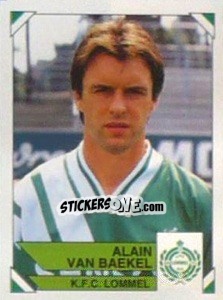 Sticker Alain Van Baekel - Football Belgium 1994-1995 - Panini