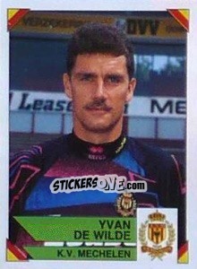 Sticker Yvan De Wilde - Football Belgium 1994-1995 - Panini