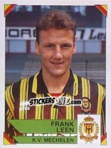 Sticker Frank Leen - Football Belgium 1994-1995 - Panini