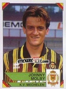 Figurina Johnny Molby - Football Belgium 1994-1995 - Panini