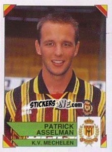 Sticker Patrick Asselman - Football Belgium 1994-1995 - Panini