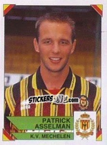 Cromo Patrick Asselman - Football Belgium 1994-1995 n. 251 - Panini
