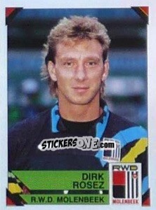 Sticker Dirk Rosez - Football Belgium 1994-1995 - Panini