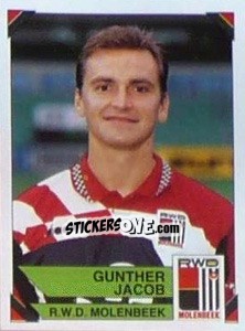 Sticker Gunther Jacob - Football Belgium 1994-1995 - Panini