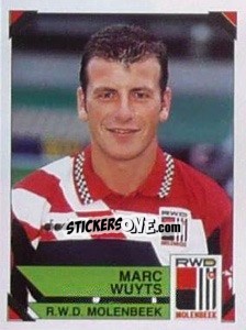 Sticker Marc Wuyts - Football Belgium 1994-1995 - Panini