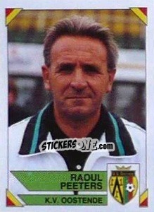 Sticker Raoul Peeters - Football Belgium 1994-1995 - Panini