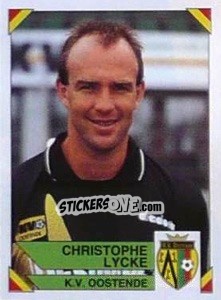 Sticker Christophe Lycke - Football Belgium 1994-1995 n. 277 - Panini