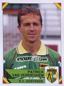 Sticker Patrick Van Veirdeghem - Football Belgium 1994-1995 - Panini