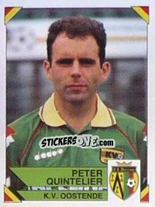 Figurina Peter Quintelier - Football Belgium 1994-1995 - Panini