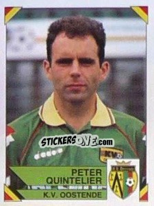 Sticker Peter Quintelier - Football Belgium 1994-1995 n. 284 - Panini