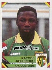 Sticker Kayode Keshindro - Football Belgium 1994-1995 - Panini