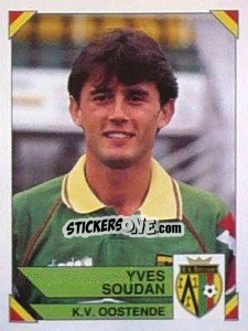 Figurina Yves Soudan - Football Belgium 1994-1995 - Panini