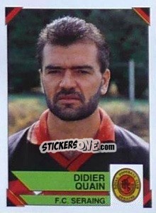 Figurina Didier Quain - Football Belgium 1994-1995 - Panini
