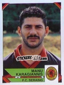 Cromo Manu Karagiannis - Football Belgium 1994-1995 - Panini