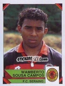 Figurina Wamberto Sousa Campos - Football Belgium 1994-1995 - Panini