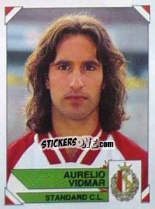 Sticker Aurelio Vidmar - Football Belgium 1994-1995 - Panini