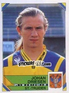 Sticker Johan Driesen - Football Belgium 1994-1995 n. 345 - Panini