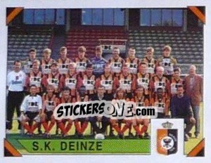 Sticker S.K. Deinze (Elftal-Equipe) - Football Belgium 1994-1995 - Panini