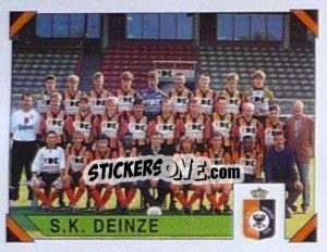 Sticker S.K. Deinze (Elftal-Equipe) - Football Belgium 1994-1995 n. 352 - Panini