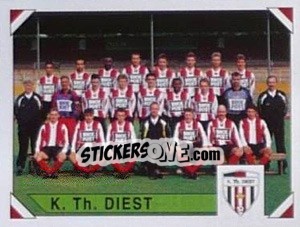 Sticker K.Th. Diest (Elftal-Equipe) - Football Belgium 1994-1995 n. 354 - Panini