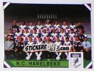 Sticker R.C. Harelbeke (Elftal-Equipe) - Football Belgium 1994-1995 - Panini