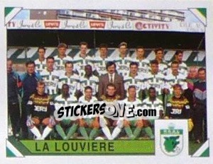 Cromo La Louviere (Elftal-Equipe) - Football Belgium 1994-1995 - Panini