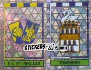 Sticker S.K. St.-Niklaas - Tongeren  (Embleem-Armoiries) - Football Belgium 1994-1995 - Panini
