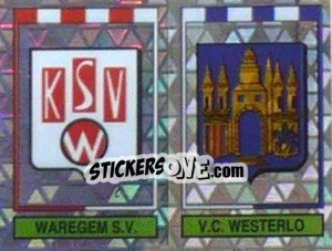Sticker Waregem S.V. - V.C. Westerlo  (Embleem-Armoiries) - Football Belgium 1994-1995 n. 374 - Panini