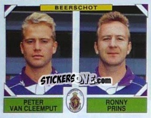 Cromo Peter Van Cleemput / Ronny Prins - Football Belgium 1994-1995 - Panini