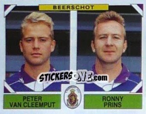 Sticker Peter Van Cleemput / Ronny Prins - Football Belgium 1994-1995 n. 379 - Panini
