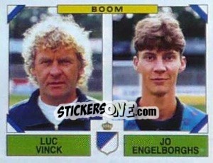Figurina Luc Vinck / Jo Engelborghs - Football Belgium 1994-1995 n. 382 - Panini