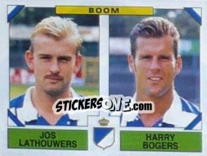 Sticker Jos Lathouwers / Harry Bogers - Football Belgium 1994-1995 - Panini