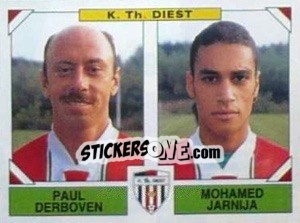 Cromo Paul Derboven / Mohamed Jarnija - Football Belgium 1994-1995 - Panini