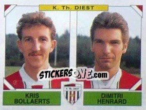 Cromo Kris Bollaerts / Dimitri Henrard - Football Belgium 1994-1995 - Panini
