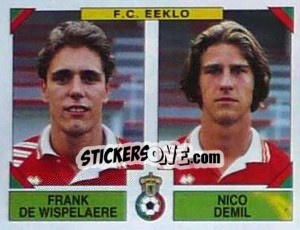Cromo Frank De Wispelaere / Nico Demil - Football Belgium 1994-1995 n. 403 - Panini