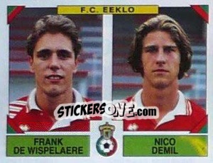 Figurina Frank De Wispelaere / Nico Demil - Football Belgium 1994-1995 - Panini