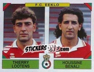 Cromo Thierry Lootens / Houssine Benali - Football Belgium 1994-1995 - Panini