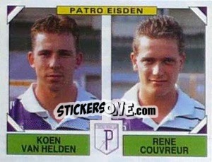 Figurina Koen Van Helden / Rene Couvreur - Football Belgium 1994-1995 n. 407 - Panini