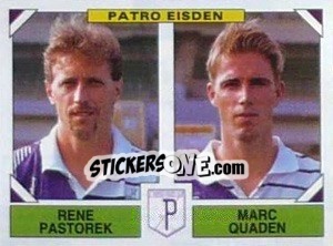 Sticker Rene Pastorek / Marc Quaden - Football Belgium 1994-1995 - Panini