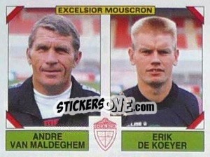 Figurina Andre Van Maldeghem / Erik De Koeyer - Football Belgium 1994-1995 n. 412 - Panini