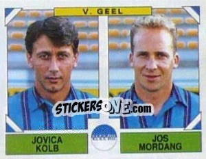Cromo Jovica Kolb / Jos Mordang - Football Belgium 1994-1995 - Panini