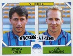 Sticker Jovica Kolb / Jos Mordang - Football Belgium 1994-1995 n. 420 - Panini