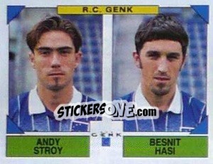 Figurina Andy Story / Besnit Hasi - Football Belgium 1994-1995 - Panini