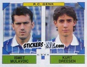 Sticker Ismet Mulavdic / Kurt Dreesen - Football Belgium 1994-1995 n. 428 - Panini