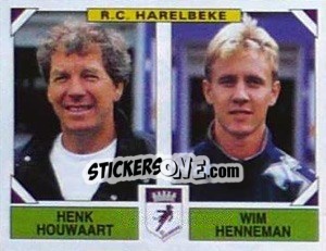 Figurina Henk Houwaart / Wim Henneman - Football Belgium 1994-1995 - Panini