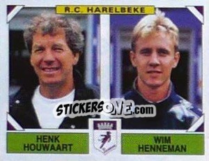 Figurina Henk Houwaart / Wim Henneman - Football Belgium 1994-1995 n. 430 - Panini