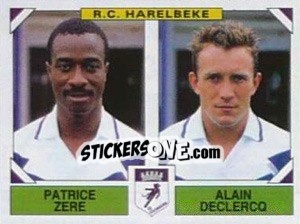 Cromo Patrice Zere / Alain Declercq - Football Belgium 1994-1995 - Panini