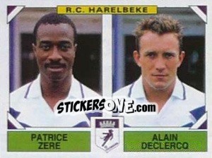 Figurina Patrice Zere / Alain Declercq - Football Belgium 1994-1995 n. 432 - Panini